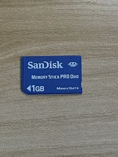 SanDisk 1GB Memory Stick Pro Duo Genuine Memory Card For Sony Camera PSP -Tested