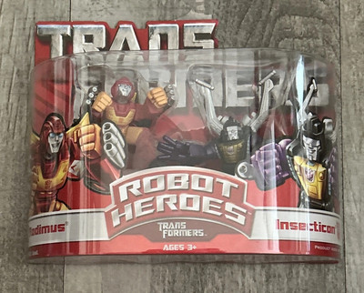 Transformers Robot Heroes 2-Pack, Rodimus Vs. Insecticon Action Figure New