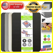 Dishwasher-Safe Cutting Mats for Kitchen - 4-Piece Set, 8x11 in, Flexible Design