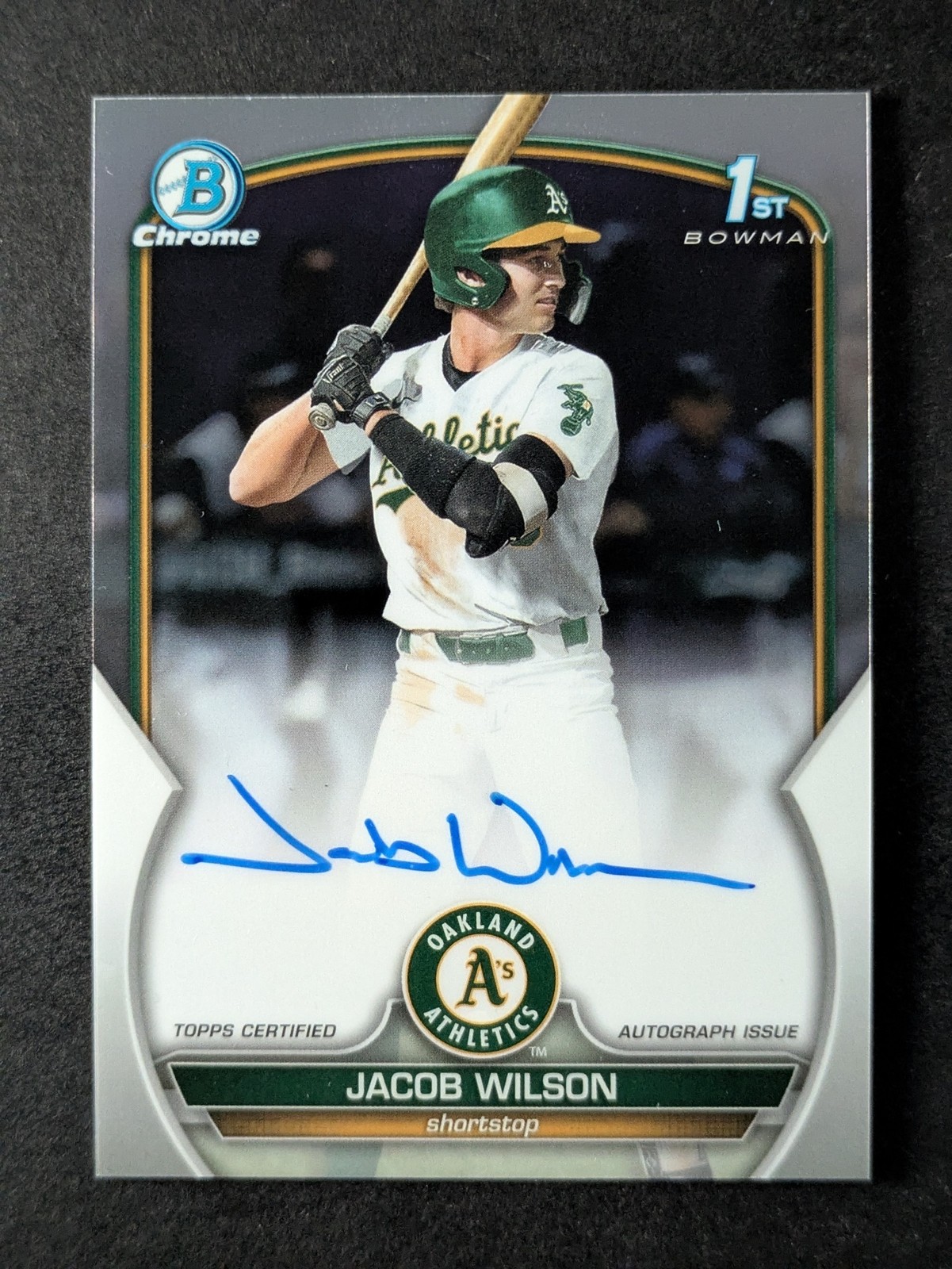 2023 Bowman Draft JACOB WILSON 1st Prospect Auto Chrome #CDA-JWI