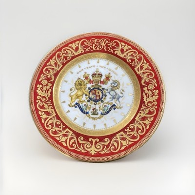Royal Collection God Save Queen Elizabeth II 60th Anniversary Coronation Plate