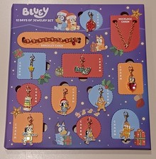 Bluey Bingo Mum Dad Heeler Dog Cartoon Kids Jewelry Set Charm Bracelet Necklace