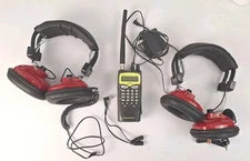 Uniden Sportcat 180 Scanner With 2 Racing Electronics RT-24 Headsets & Splitter