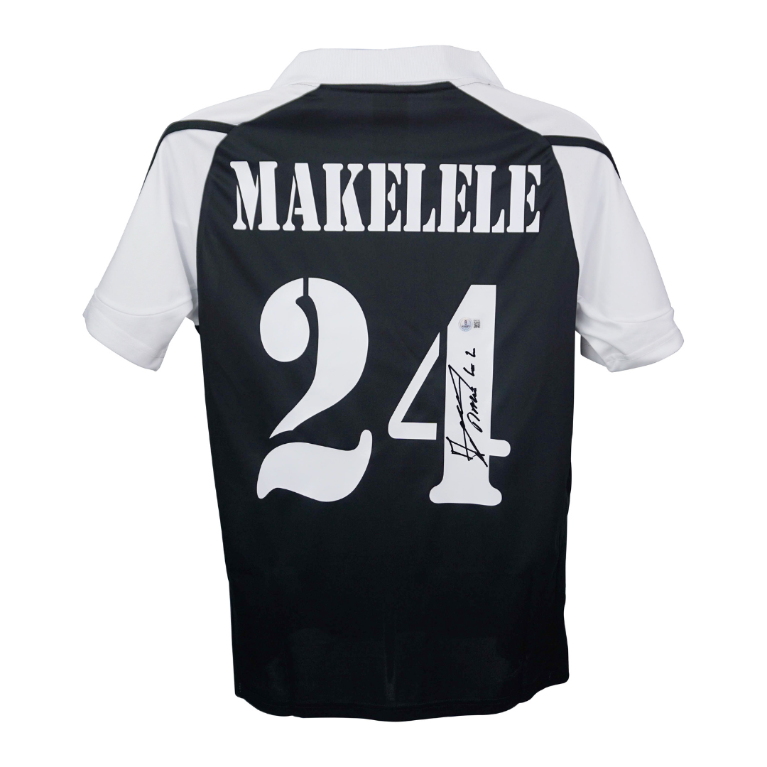 Claude Makelele Signed Real Madrid FC Soccer Jersey #24 with