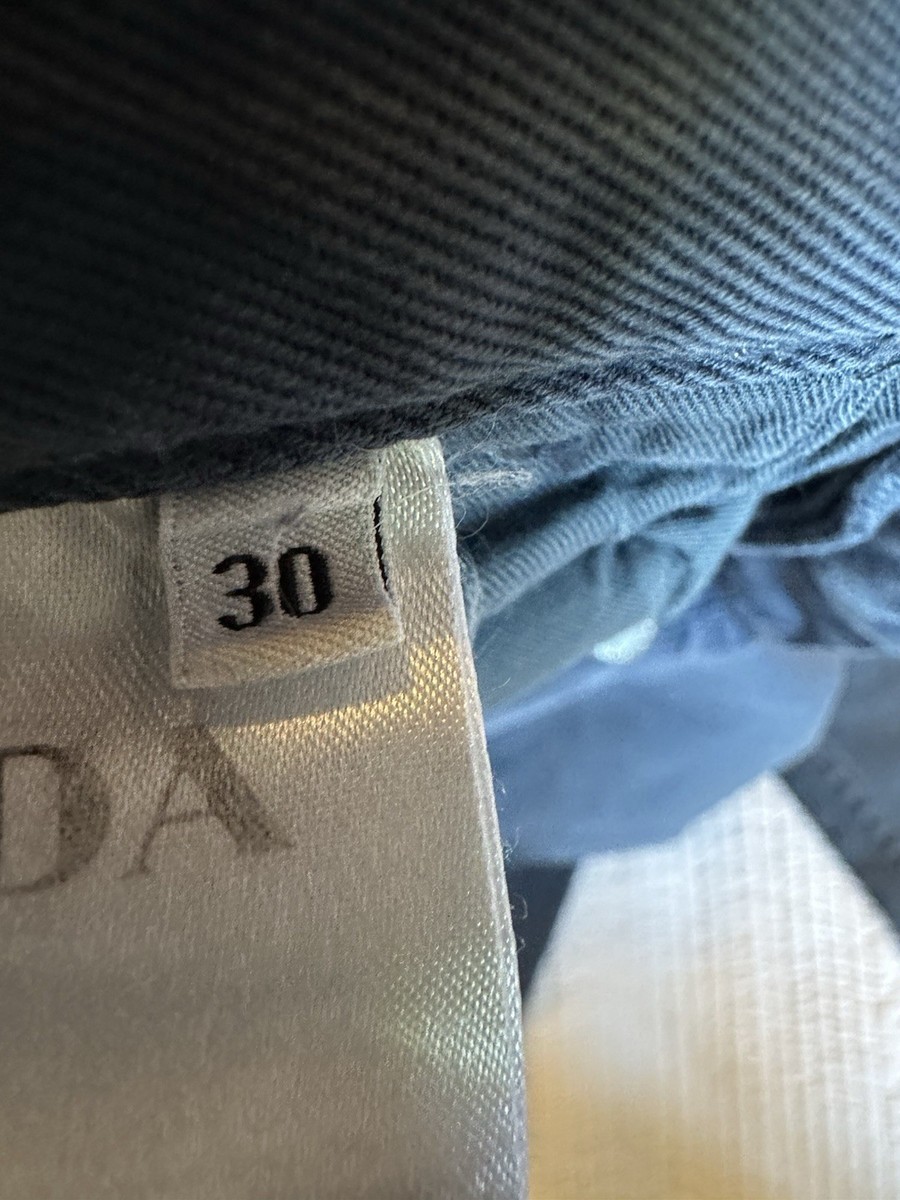 Gents 30” Grey Blue Jeans With Stretch By Iconic Brand Prada Worn Once View 4