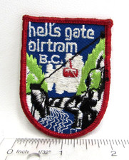 Vintage Hell's Gate Airtram Jacket Patch Fraser River British Columbia Canada