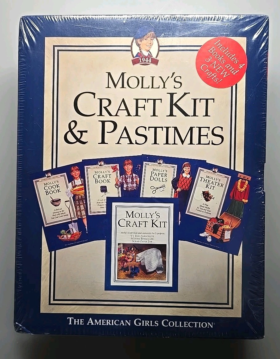 SEALED American Girls Collection MOLLY's Craft Kit & Pastimes * Pleasant Company