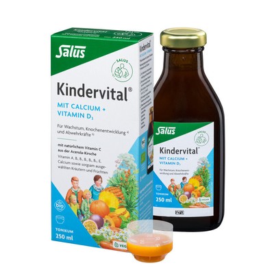 Salus Kindervital Tonikum Bio 250ml - mit 9 Vitaminen und Calcium