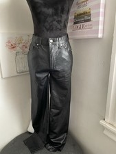 Universal Thread Women's Black faux leather Pants Size 6R Excellent Condition