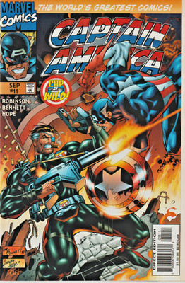 CAPTAIN AMERICA #11  FALCON * BUCKY [RIKKI BARNES]  MARVEL   1997  NICE!!!