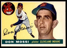 1955 Topps #85 Don Mossi Near Mint RC Rookie Indians UER               ID:228079
