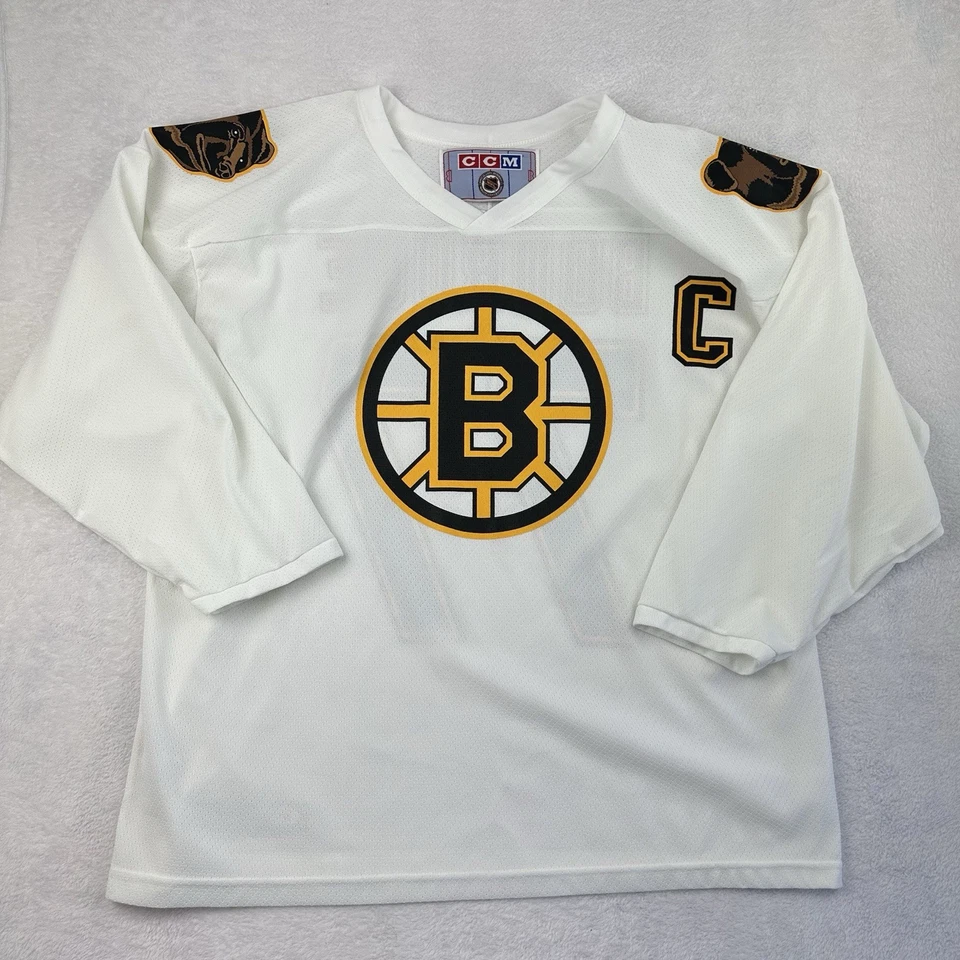 Vintage CCM Boston Bruins Ray Bourque #77 Jersey Men L White Air-Knit Canada NHL - Image 2 of 4