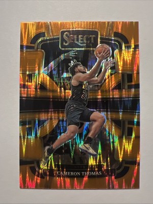 2023-24 Panini Select - Concourse Cameron Thomas #6 Orange Flash Prizm