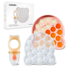 Baby Fruit Food Feeder Mini Freezer Nibble Tray Combo, Breastmilk Popsicle