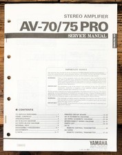 Yamaha AV-70 AV-75 PRO Amplifier Service Manual Original 