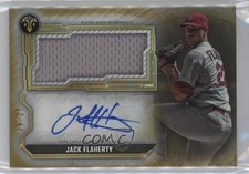 2020 Topps Triple Threads Single Jumbo Relics Gold 9/25 Jack Flaherty Auto k4s