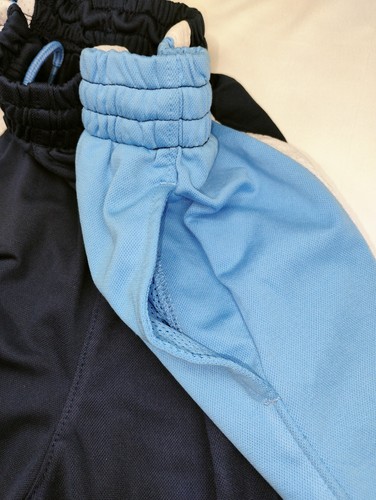 Nike Air Jordan Dri Fit Basketball Shorts Boys Sz L Pockets Lt. Blue Navy/White - Picture 4 of 8