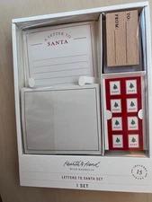 HEARTH & AND HAND WITH MAGNOLIA LETTERS TO SANTA STATIONARY SET RUBBER STAMP NEW