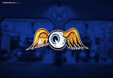 Flying Eye Sticker Ford Dodge Chevy Hot Rod Rat V8 Fink Von Dutch Pinstripe