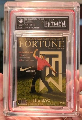 Case Hitmen Tiger Woods - Billionaire Athletic Club 1 Of 1 Gold Rush Variation