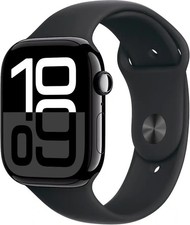 NEW Sealed Apple Watch Series 10 GPS 46mm Aluminum Case w Black Sport Band M/L