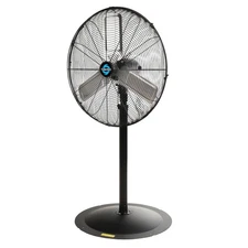 24 Inch High Velocity Oscillating Metal Pedestal Fan Commercial, Industrial U...