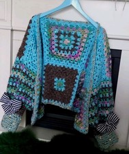 Häckeljacke Boho Hippie Oversitze Cräny Impressionen Damen Mode