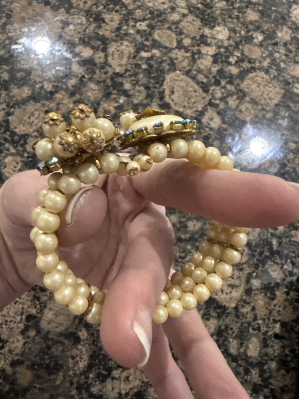 Wire Wrap Unsigned Miriam Haskell Bracelet From 1… - image 7