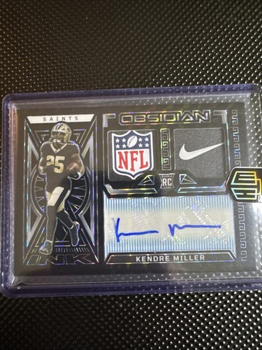 2023 panini obsidian kendre miller 1/1 nfl logo nike logo auto