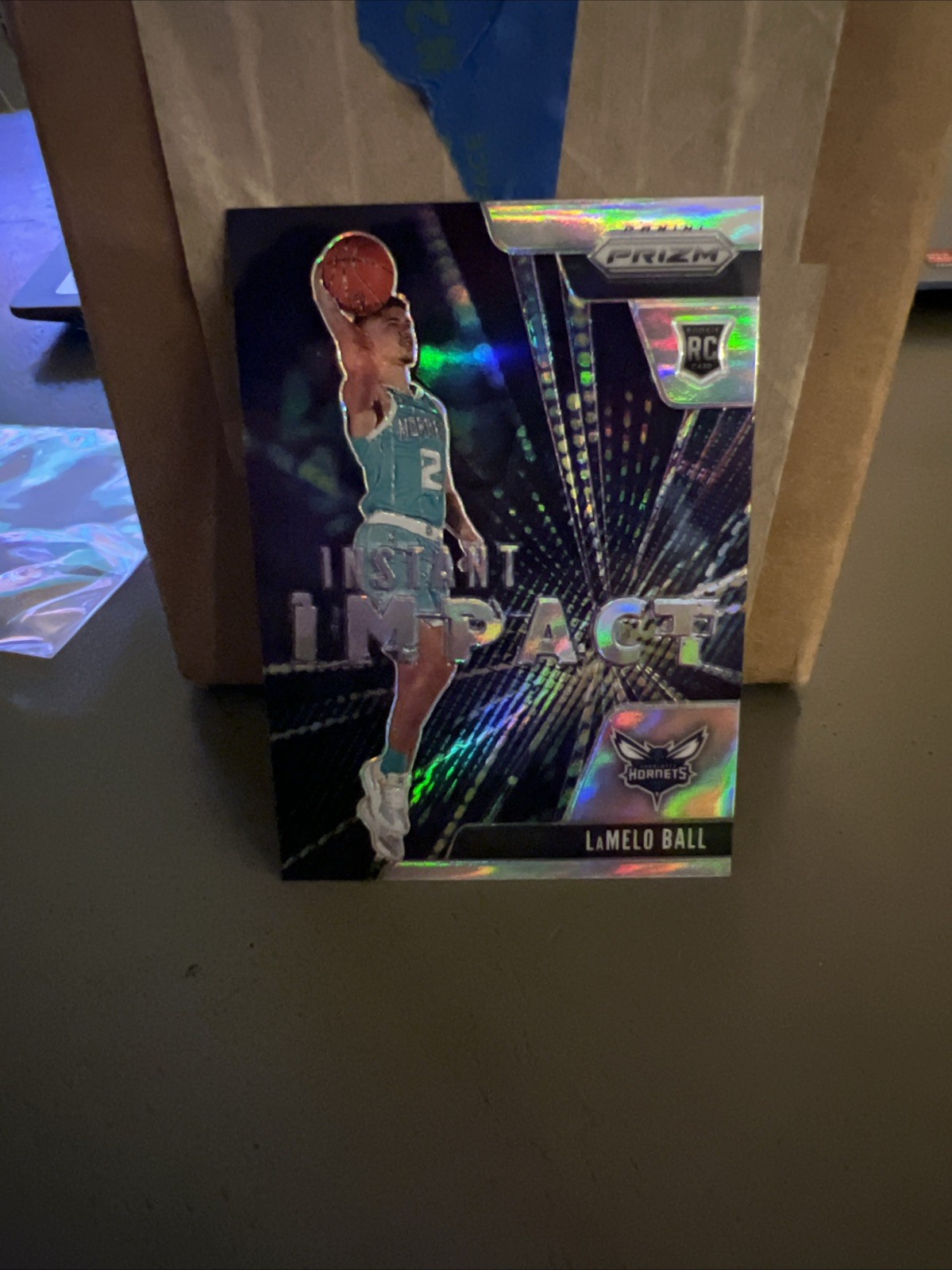 2020-21 Panini Prizm - Instant Impact LaMelo Ball Silver Prizm #21 (RC)