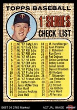 1968 Topps #67 Jim Kaat Checklist 1 Twins HOF DOUBLE-PRINT AUTHENTIC