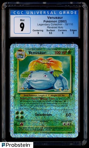 2002 Pokemon Legendary Collection #18/110 Venusaur Reverse Holo CGC 9 MINT