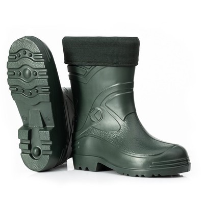Leichte gefütterte Gummistiefel Herren EVA Gr 40-49 Thermo Winter Arbeit Stiefel