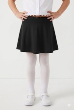 Athletic Works Girls' Black Active Skort, Size XS 4-5 NWT