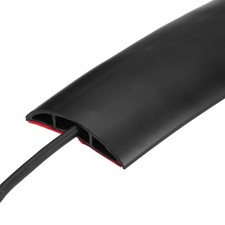 Floor Cord Cover 6ft, Cord Hider Cable Management Wire Covers Protector Black