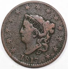 1817-P Large Cent — photo from another recent sale