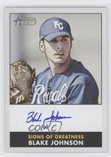 2007 Bowman Heritage Signs of Greatness Blake Johnson #SG-BJ Auto 1f0