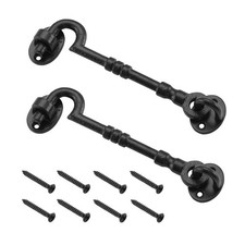 WellMade 6" Hook and Eye Latch for Door, Rust-Proof Door Latch, Privacy Hook ...