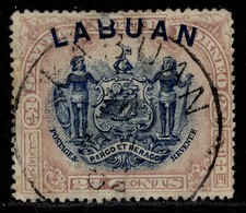 NORTH BORNEO - Labuan QV SG100c, 24c blue & lilac brown, USED. Cat &pound;70. CDS pmk