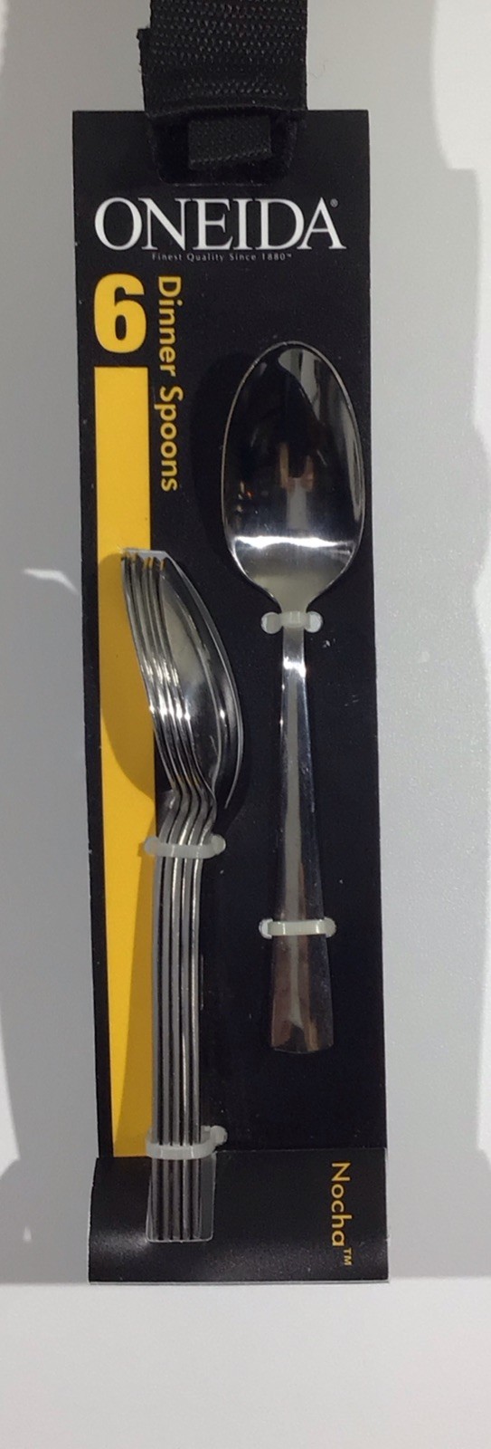 Oneida Nocha 6 Dinner Spoons NEW NIP Stainless Steel Dishwas