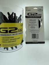 4 Pilot G2 Edge Premium Gel Roller Pens Fine Point 0.7mm Black INK FREE SHIPPING