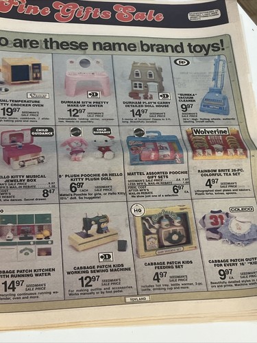 TSS Seedman’s Store 1984 Toy Land Zeitungsanzeige Rundschreiben MOTU Takara Weihnachten - Bild 7 von 24