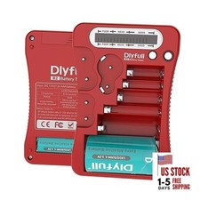 Battery Tester, LCD Display Universal Battery Checker for AA AAA C D 9V