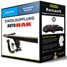 Abnehmbare Anhängerkupplung für RENAULT Megane Grand T. 08- III Typ KZ0 Auto Hak