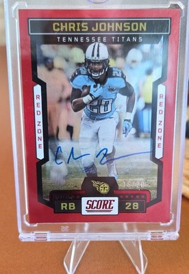 2023 Score - Chris Johnson #35 Red Zone Signatures /20 (AU)