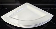 Villeroy & Boch 4 x New Wave Dreiecksteller (Viertelteller) weiß, selten