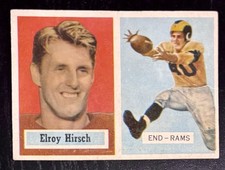 1957 Topps - Elroy Hirsch #46 Los Angeles Rams Legend NFL Vintage Football Card