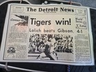 Detroit Tigers Detroit News Headline Placement 1968 — photo 1