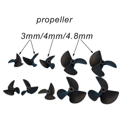 Propeller Paddel Gewinde 3 Blatt für ein Paar Schaft RC Nylon Pitch Set