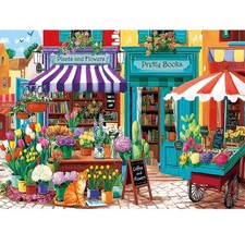 500 Piece Jigsaw Puzzle for Adults Teens 20.5 x 15 inches, Flower Shop
